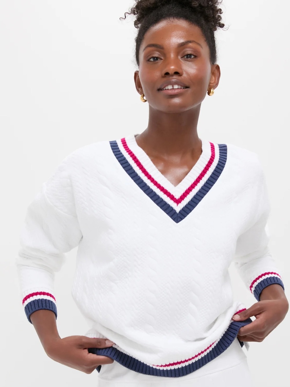 Tuckernuck Americana Cable Tucker Pullover Sweatshirt TNuck Sport XS